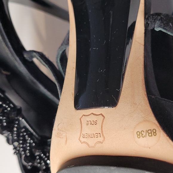 BCBGMAXAZRIA women shoes &hells Estella leather Sole 8B 38 - Picture 4 of 7